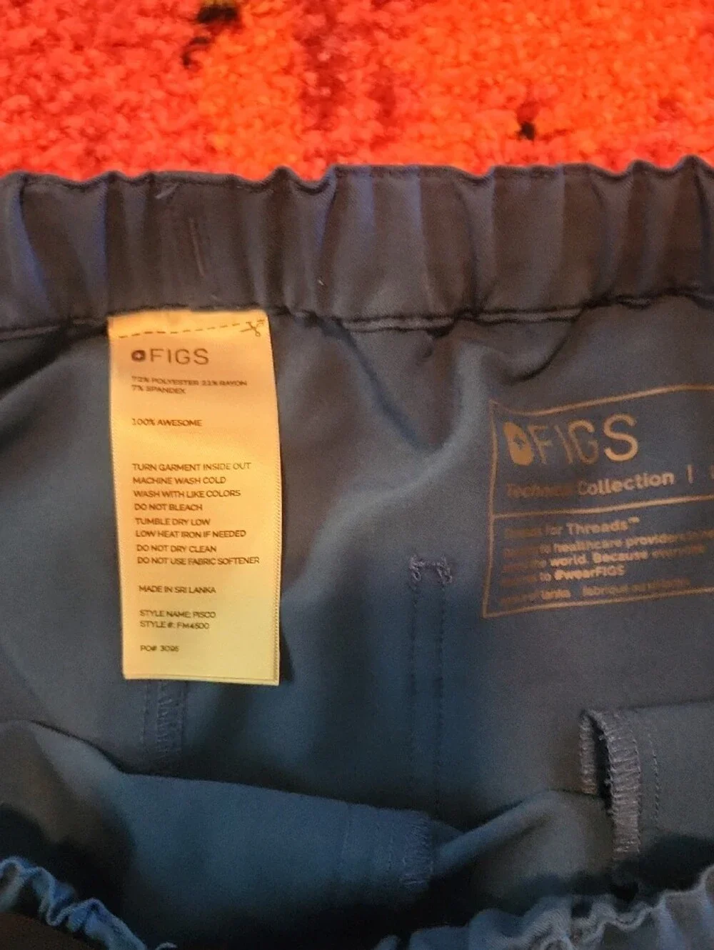 Medical Figs Men's Navy Drawstring Pants